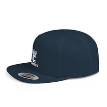 Load image into Gallery viewer, King Crown Flat Bill Snapback Hat — Embroidered Royal Logo Cap
