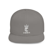 Load image into Gallery viewer, King Crown Flat Bill Snapback Hat — Embroidered Royal Logo Cap