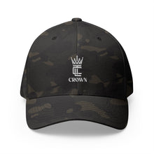 Load image into Gallery viewer, Embroidered Crown Logo Cap — Structured Closed-Back Baseball Hat
