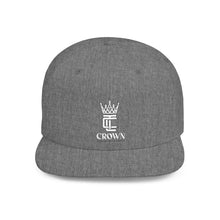 Load image into Gallery viewer, King Crown Flat Bill Snapback Hat — Embroidered Royal Logo Cap