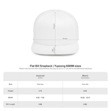 Load image into Gallery viewer, Crown Transportation & Logistics Flat Bill Snapback Hat — White Embroidered Logo Cap
