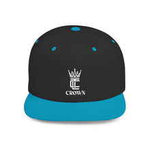 Load image into Gallery viewer, King Crown Flat Bill Snapback Hat — Embroidered Royal Logo Cap