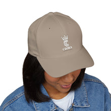 Load image into Gallery viewer, Embroidered Crown Logo Cap — Structured Closed-Back Baseball Hat
