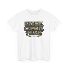 Load image into Gallery viewer, Decide Commit Align Tactical Tee — Military Camouflage Motivational Shirt