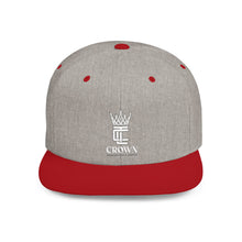 Load image into Gallery viewer, King Crown Flat Bill Snapback Hat — Embroidered Royal Logo Cap