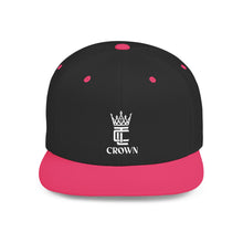 Load image into Gallery viewer, King Crown Flat Bill Snapback Hat — Embroidered Royal Logo Cap