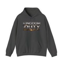 Load image into Gallery viewer, Kingdom Duty Hoodie — Metallic Logo Christian Faith Pullover