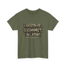 Load image into Gallery viewer, Decide Commit Align Military-Style Tee