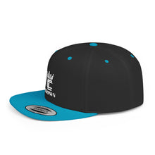 Load image into Gallery viewer, King Crown Flat Bill Snapback Hat — Embroidered Royal Logo Cap