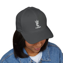 Load image into Gallery viewer, Embroidered Crown Logo Cap — Structured Closed-Back Baseball Hat
