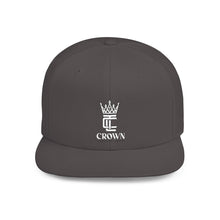 Load image into Gallery viewer, King Crown Flat Bill Snapback Hat — Embroidered Royal Logo Cap