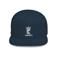 Load image into Gallery viewer, King Crown Flat Bill Snapback Hat — Embroidered Royal Logo Cap