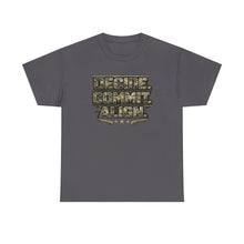 Load image into Gallery viewer, Decide Commit Align Tactical Tee — Military Camouflage Motivational Shirt