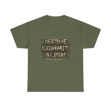 Load image into Gallery viewer, Decide Commit Align Military-Style Tee
