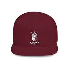 Load image into Gallery viewer, King Crown Flat Bill Snapback Hat — Embroidered Royal Logo Cap
