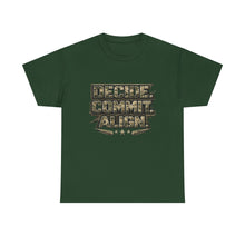 Load image into Gallery viewer, Decide Commit Align Military-Style Tee

