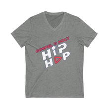 Load image into Gallery viewer, Gospel &amp; Holy Hip Hop V-Neck Tee, Unisex T-Shirt, Faith-Based Apparel, Music Lovers Gift, Casual Wear, Christian Hip Hop Style
