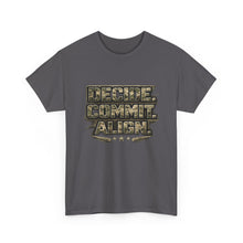 Load image into Gallery viewer, Decide Commit Align Military-Style Tee
