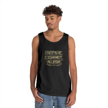 Load image into Gallery viewer, Tank Top — 'Defend, Commit, Align' Military Camo Graphic Tank

