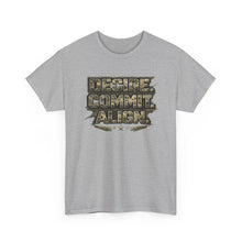 Load image into Gallery viewer, Decide Commit Align Tactical Tee — Military Camouflage Motivational Shirt
