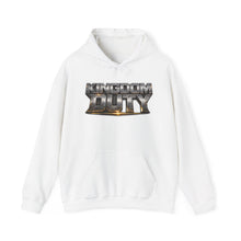 Load image into Gallery viewer, Kingdom Duty Hoodie — Metallic Logo Christian Faith Pullover
