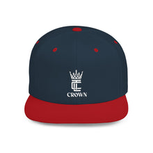 Load image into Gallery viewer, King Crown Flat Bill Snapback Hat — Embroidered Royal Logo Cap
