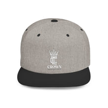 Load image into Gallery viewer, King Crown Flat Bill Snapback Hat — Embroidered Royal Logo Cap
