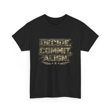 Load image into Gallery viewer, Decide Commit Align Military-Style Tee
