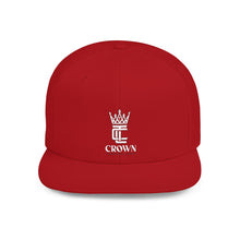 Load image into Gallery viewer, King Crown Flat Bill Snapback Hat — Embroidered Royal Logo Cap
