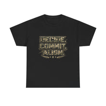Load image into Gallery viewer, Decide Commit Align Military-Style Tee
