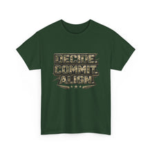 Load image into Gallery viewer, Decide Commit Align Military-Style Tee
